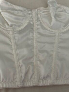 Urban Outfitters White Satin Corset Top Xs